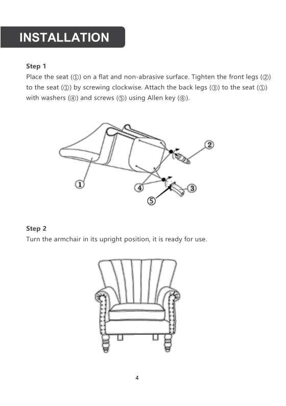 Livingandhome Pleated Wingback Armchair With Cushion,Coffee 14 Livingandhome Pleated Wingback Armchair With Cushion,Coffee -Living Room Furniture Store AAHKMJXYDAFdJAOAIMEbOAchkNoCfGqSp8